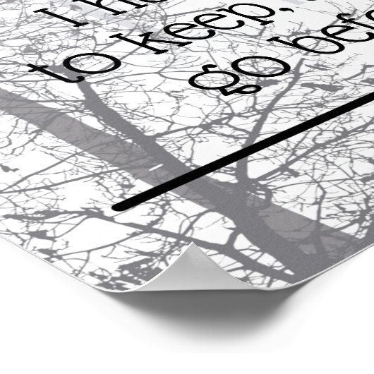 森は美しく、暗く、深い引用文霜 ポスター (角)