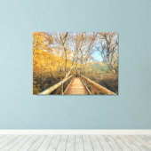 森への橋 キャンバスプリント (インサイチュ (ウッドフロア))