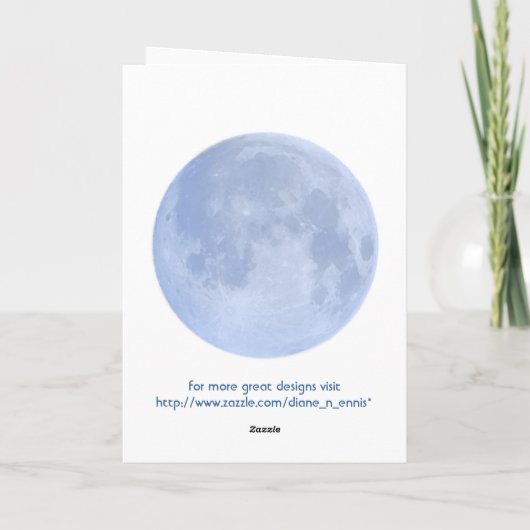 森への至の満月の道 カード (裏面)