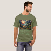 "...森へ行く..." ジョン・ミュアの引用 メンズ Tシャツ (正面フル)
