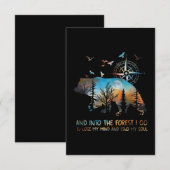 森へ行く 私の心はもうない 招待状 (正面/裏面)