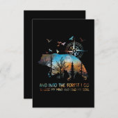 森へ行く 私の心は解放される 招待状 (正面/裏面)