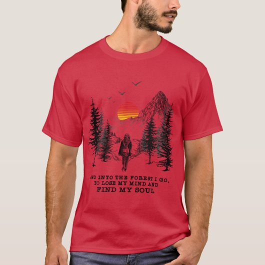 森へ行けば心を失い Tシャツ (正面)