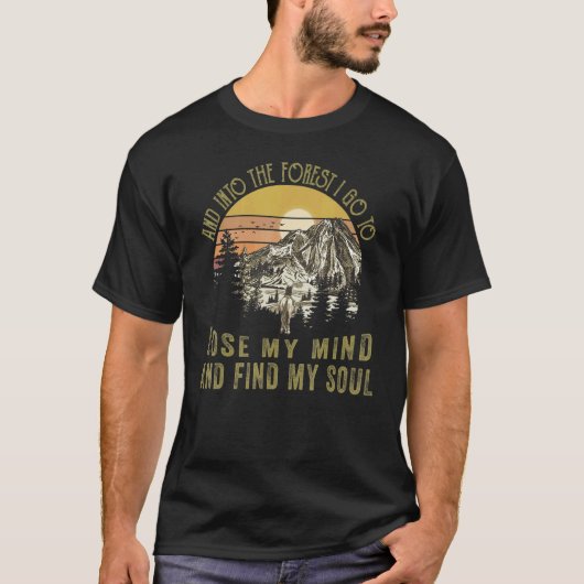 森へ行って頭を失くして見つけよう Tシャツ (正面)