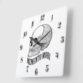 森めめめん スクエア壁時計 (傾斜)