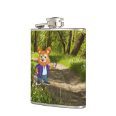 森よくはしゃぐの愛嬌のある漫画犬の学生 フラスク (左)