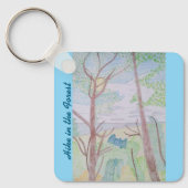 森をハイキングする キーホルダー (正面)