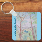 森をハイキングする キーホルダー (正面)