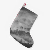 森を取り巻く霧 スモールクリスマスストッキング (正面 (吊り時))