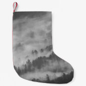 森を取り巻く霧 スモールクリスマスストッキング (正面)