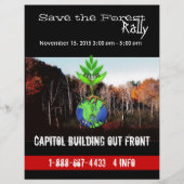 森を守るフライヤー チラシ (裏面)