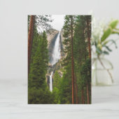 森を抜けたヨセミテ滝 サンキューカード (スタンド正面)