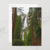 森を抜けたヨセミテ滝 ポストカード (正面/裏面)