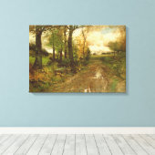 森を抜ける道 キャンバスプリント (インサイチュ (ウッドフロア))