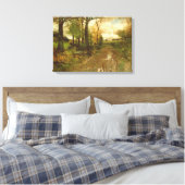 森を抜ける道 キャンバスプリント (インサイチュ (寝室))