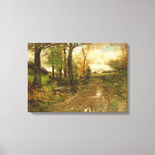 森を抜ける道 キャンバスプリント (正面)