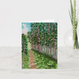 森を抜ける道 サンキューカード