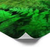 森を抜ける霧の道 ポスター (角)