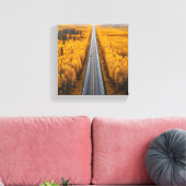 森を抜ける黄金の道 キャンバスプリント (インサイチュ (リビング))