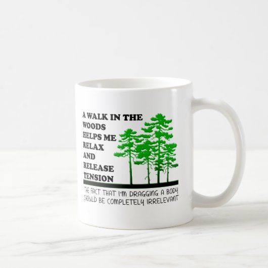森を歩く面白いマグカップ コーヒーマグカップ (右)