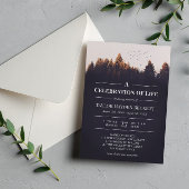 森を越えた鳥のお祝い 招待状