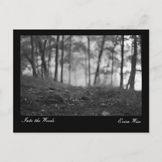 森を通した道 ポストカード (正面)