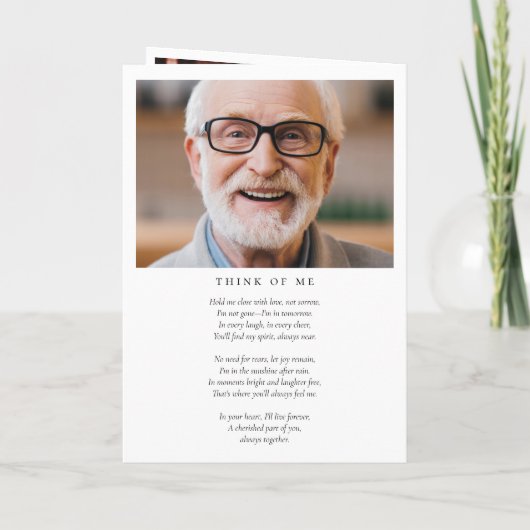 森アウトドア写真葬儀追悼会 プログラム (裏面)