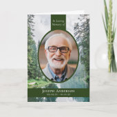 森アウトドア写真葬儀追悼会 プログラム (正面)