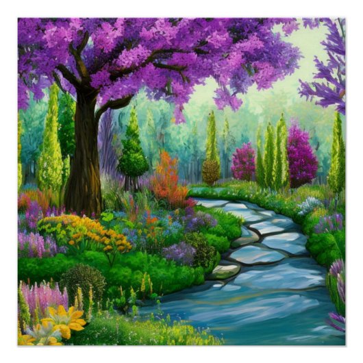 森インスパイアの風景 ポスター (正面)