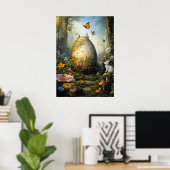森イースターの卵ファンタジーポスター ポスター (ホームオフィス)