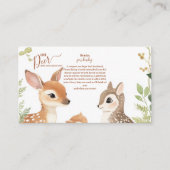 森ウッドランドOh鹿の本ベビー エンクロージャーカード (正面)