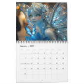 森エレガントの美しい妖精 カレンダー (2月 2027)