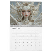 森エレガントの美しい妖精 カレンダー (1月 2027)