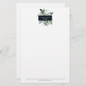森エレガントの葉のフレームビジネス 便箋 (正面/裏面)