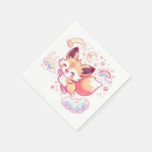 森エレガントキツネベビーシャワー スタンダードカクテルナプキン (角)