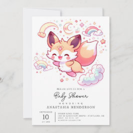 森エレガントキツネベビーシャワー 招待状