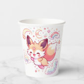 森エレガントキツネベビーシャワー 紙コップ (正面)