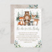 森エレガント林ベビー図書 エンクロージャーカード (正面/裏面)