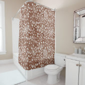 森エレガント鹿プリントシャワーカーテン シャワーカーテン (インサイチュ)