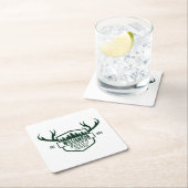 森カスタムの小屋 スクエアペーパーコースター (インサイチュ)