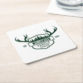 森カスタムの小屋 スクエアペーパーコースター (アングル)