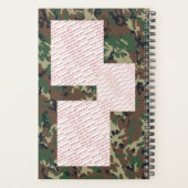 森カモフラージュのデイリー写真 プランナー手帳 (裏面)