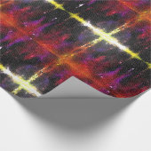 森カラフルのステンドグラス十字 ラッピングペーパー (角)