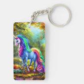 森カラフルの一角馬–46567 キーホルダー (裏面)