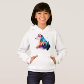 森カラフルの中の狼の頭 (正面フル)