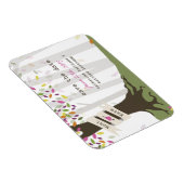 森カラフルの結婚式の日付磁石を保存 マグネット (右側)