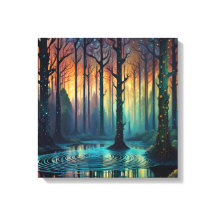 森カラフルの風景モダンデジタル芸術