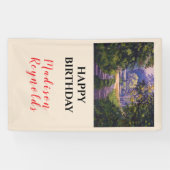 森カラフルライトブルーパープルイエローグリーン 横断幕 (横)