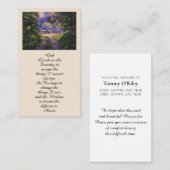 森カラフル灯記念祈りの言葉 名刺 (正面/裏面)