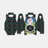 森カラフル狼の赤ちゃんシャワー フェイバーボックス (折り畳みなし)